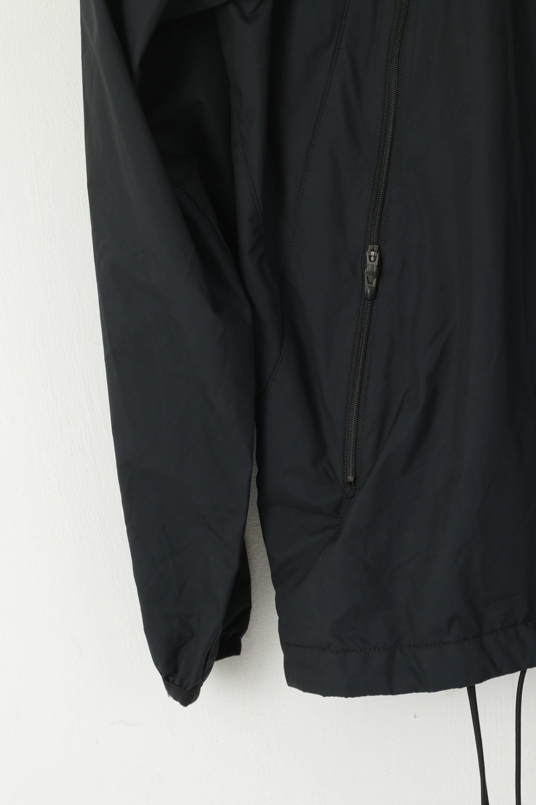 Giacca Nike Uomo L Nera Run Training Sport Leggera Cerniera intera Slim Fit Top riflettente