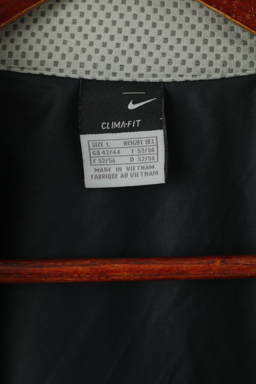 Giacca Nike Uomo L Nera Run Training Sport Leggera Cerniera intera Slim Fit Top riflettente