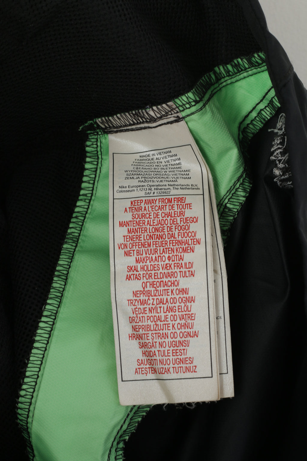 Giacca Nike Uomo L Nera Run Training Sport Leggera Cerniera intera Slim Fit Top riflettente