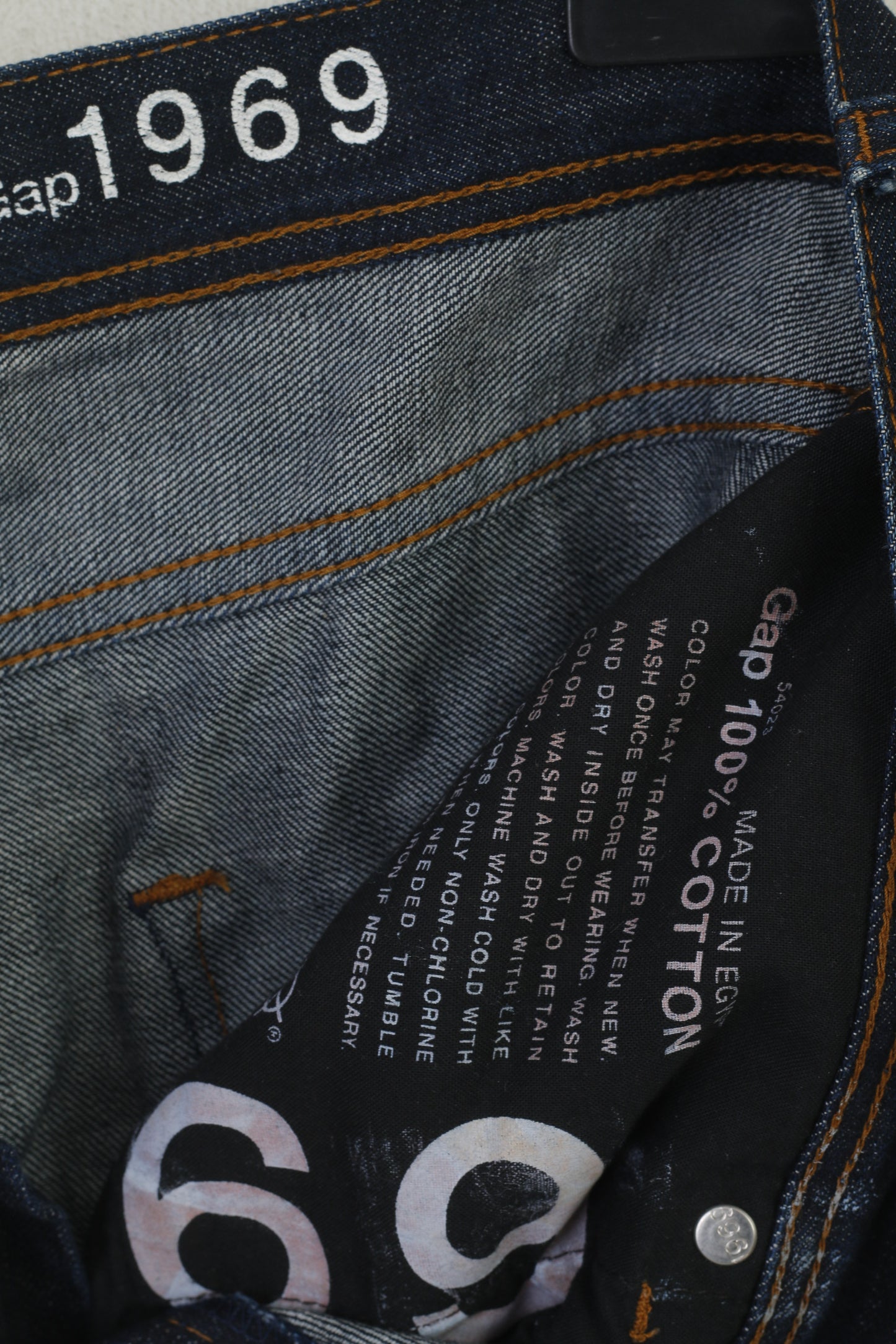 Pantaloni Gap Uomo 34 Jeans Pantaloni skinny autentici in cotone denim blu scuro