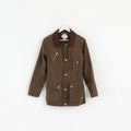Giacca Blonde Heritage da donna 10 S Top militare in cotone con cerniera marrone