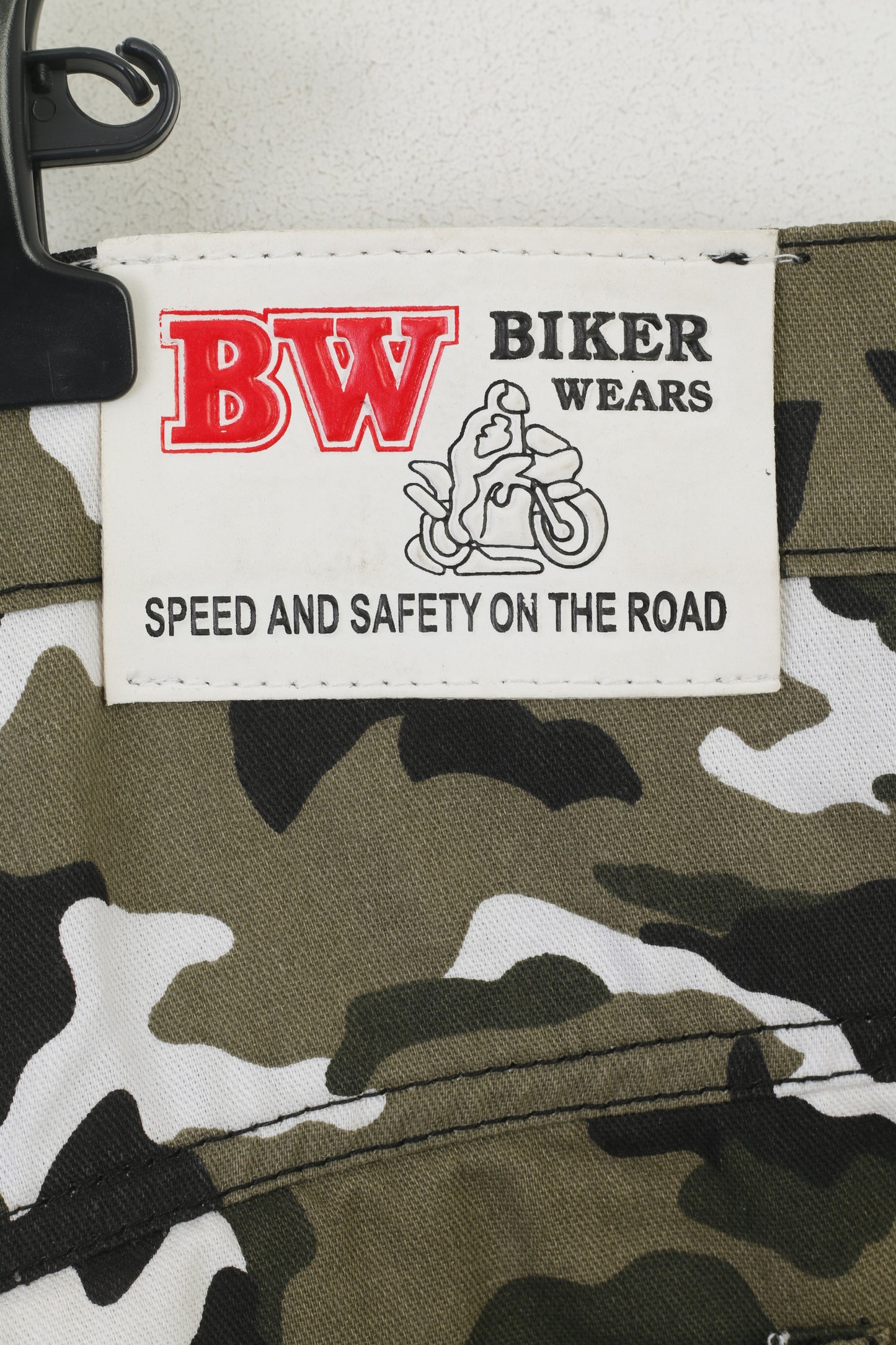 Biker Wears Hommes 44 60 Pantalon Vert Combat Camouflage Vitesse Pantalon en Coton
