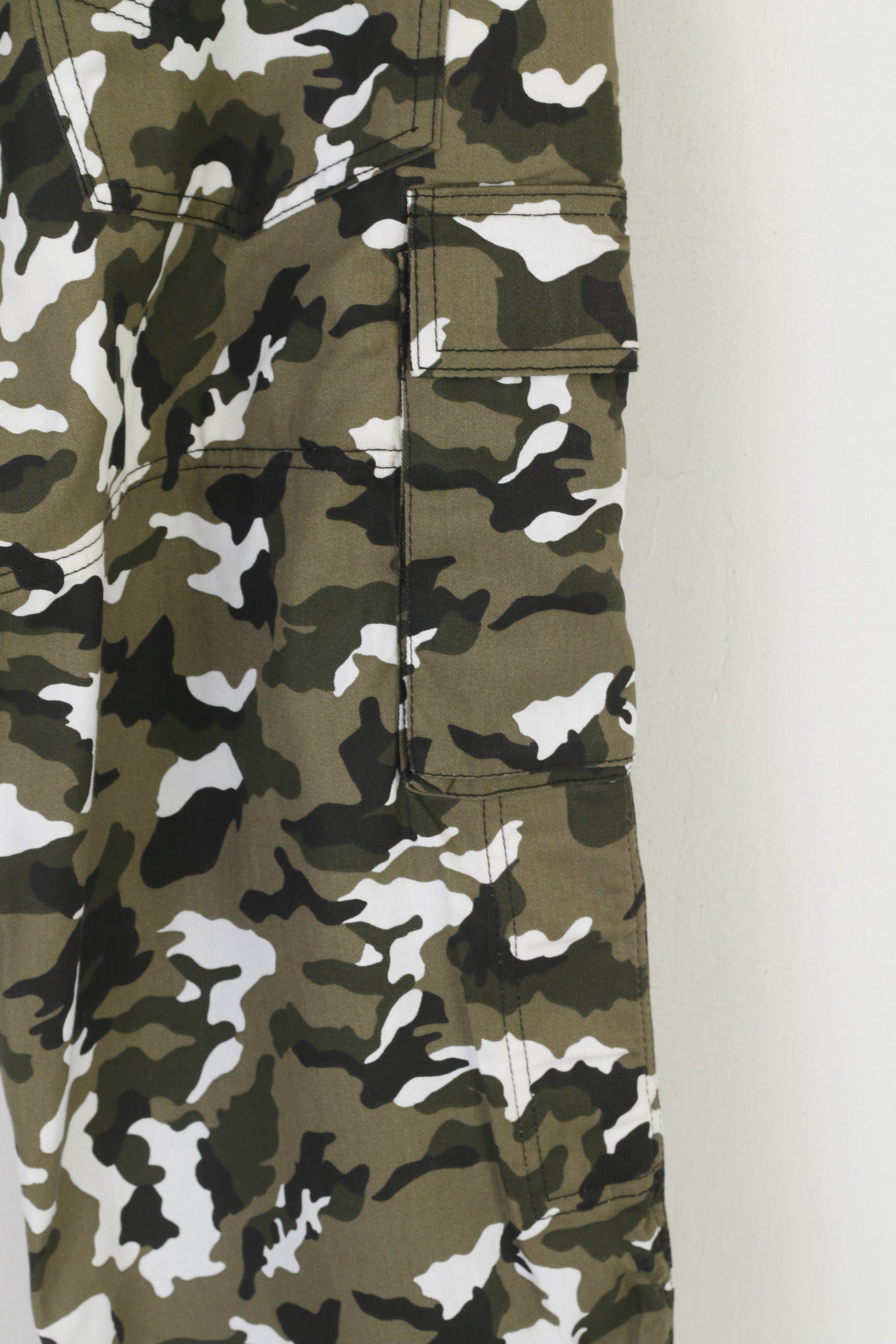 Biker Wears Hommes 44 60 Pantalon Vert Combat Camouflage Vitesse Pantalon en Coton