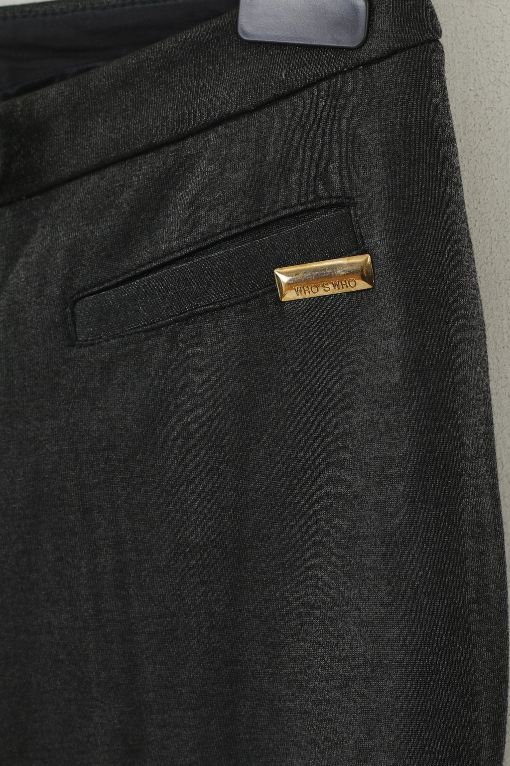 Who*S Who Femme 44 S Pantalon Argent Brillant Leggings Coton Mélangé Italie Pantalon