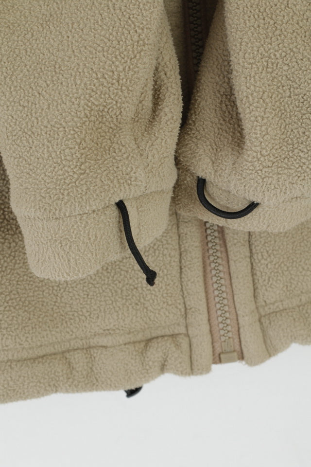 Jack Wolfskin Femmes 40 M Fleece Top Beige Zip Up Nanuk Veste De Randonnée