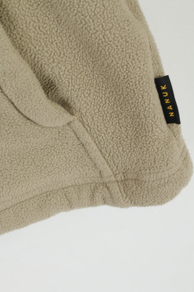 Jack Wolfskin Femmes 40 M Fleece Top Beige Zip Up Nanuk Veste De Randonnée