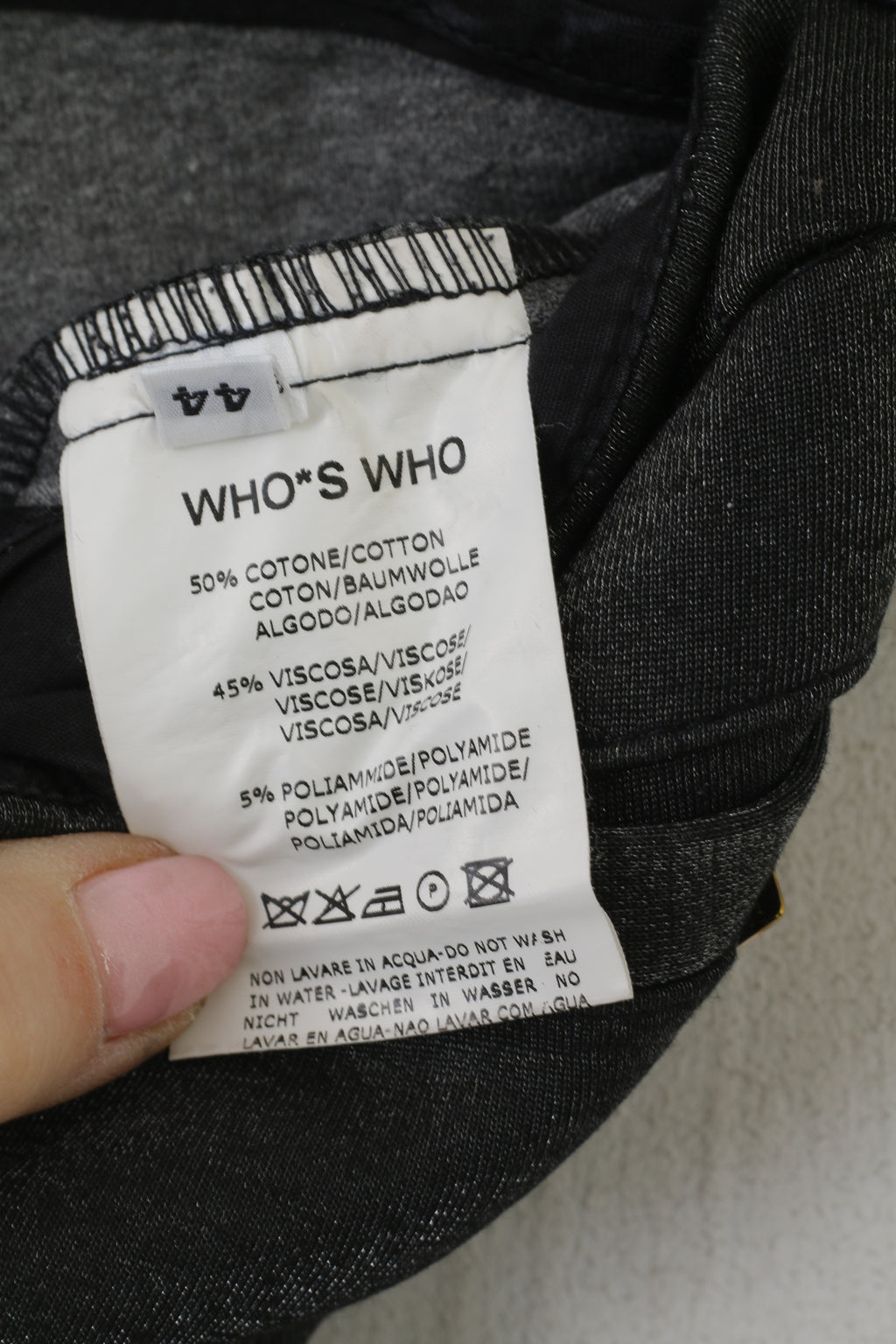 Who*S Who Femme 44 S Pantalon Argent Brillant Leggings Coton Mélangé Italie Pantalon