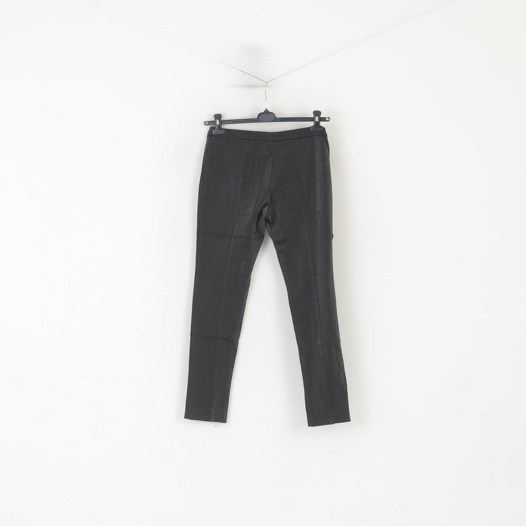 Who*S Who Femme 44 S Pantalon Argent Brillant Leggings Coton Mélangé Italie Pantalon