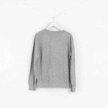 Shine Original Mens M Sweatshirt Grey Cotton Graphic Vintage Classic Top