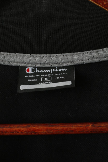 Champion Men S Polo Shirt Black Cotton Collared  Short Sleeve Sport Top
