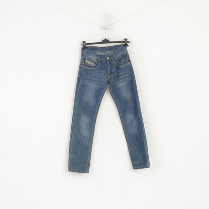 Diesel Industry – pantalon en jean pour femme, pantalon droit classique en coton, Denim bleu marine, 27