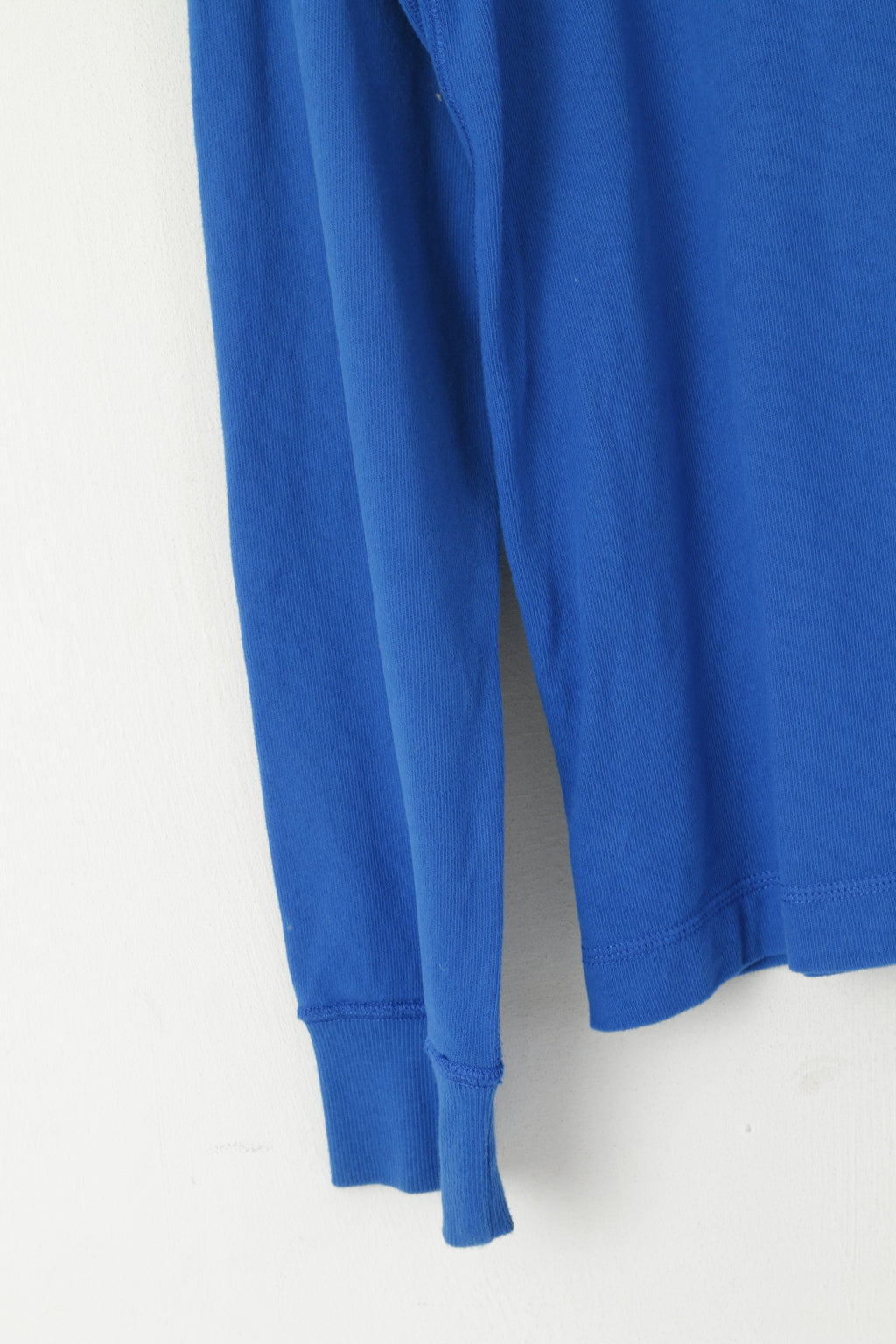 Timberland Men S Polo Shirt Blue Cotton Long Sleeve Stretch Plain Top