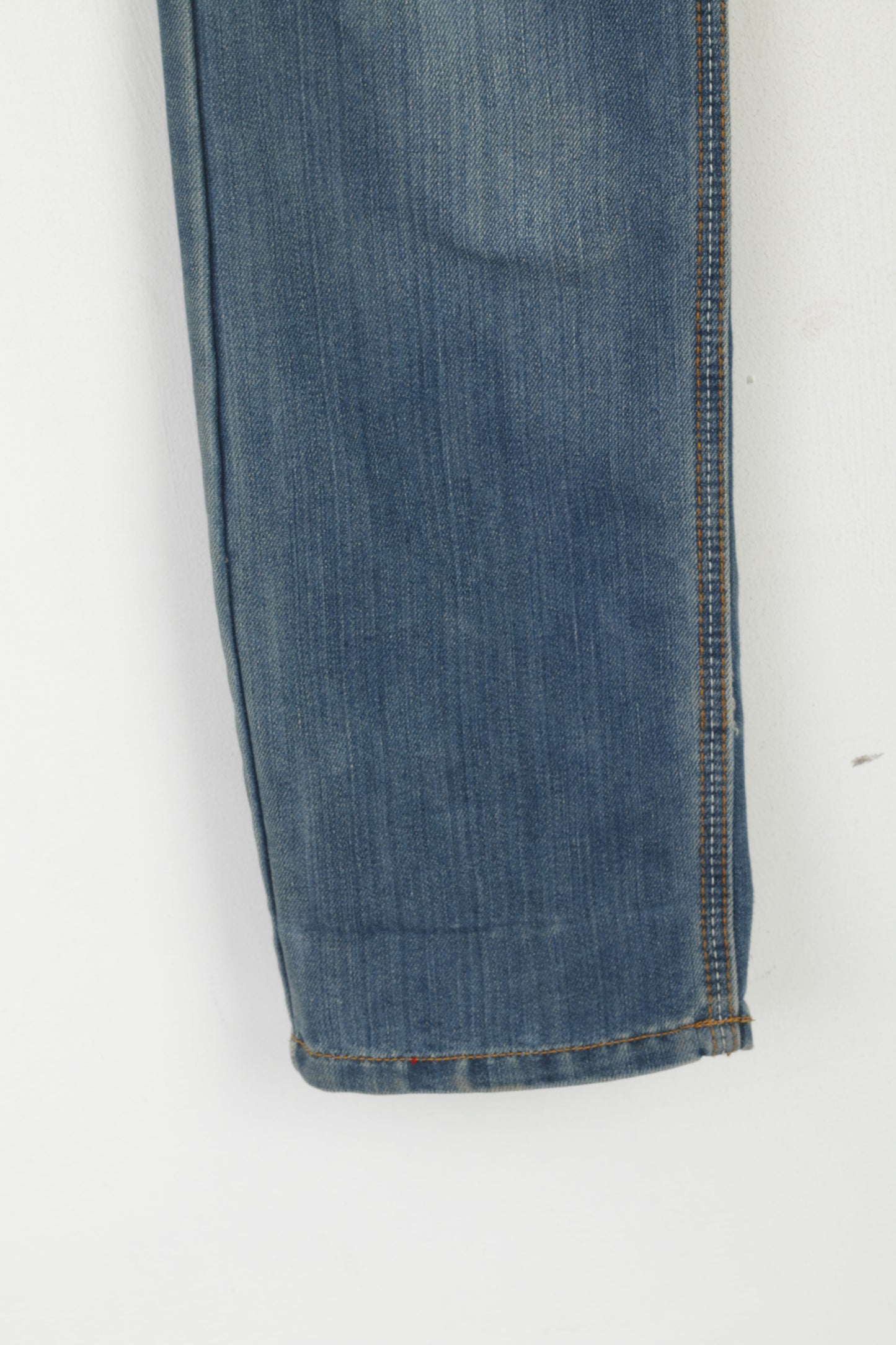 Diesel Industry Women 27 Jeans Trousers Navy Denim Cotton Classic Straight Pants