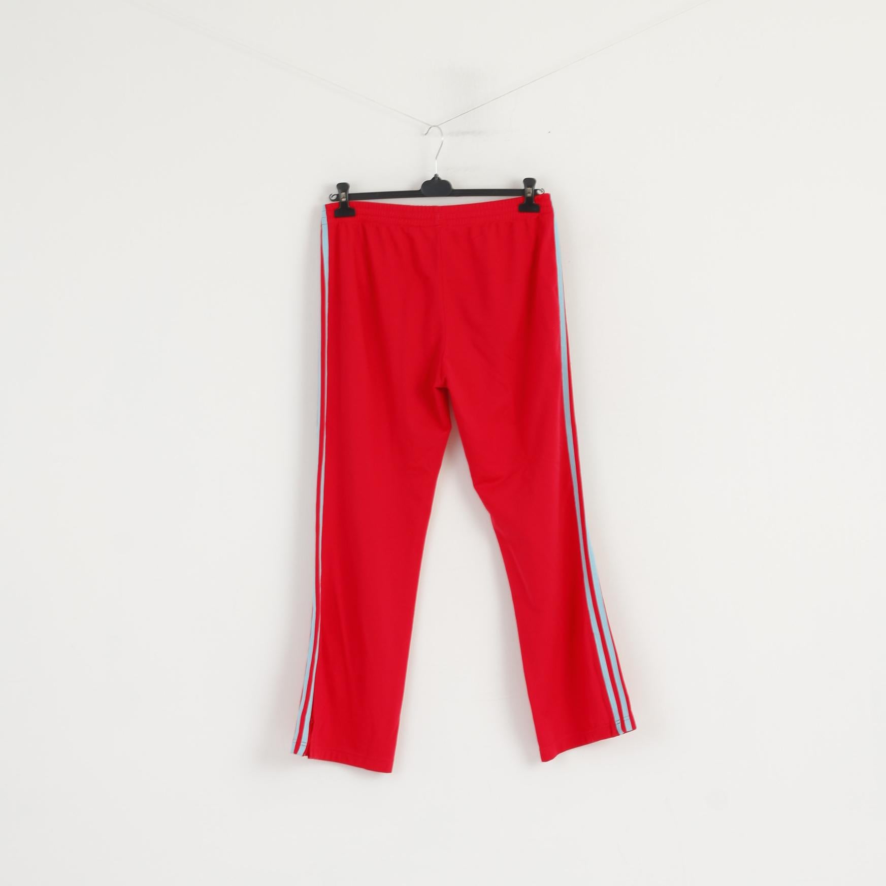 Adidas Femme 42 XL Pantalon de survêtement Raspberry 3 Stripe Retro Training Active Pantalon