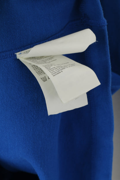 Timberland Men S Polo Shirt Blue Cotton Long Sleeve Stretch Plain Top