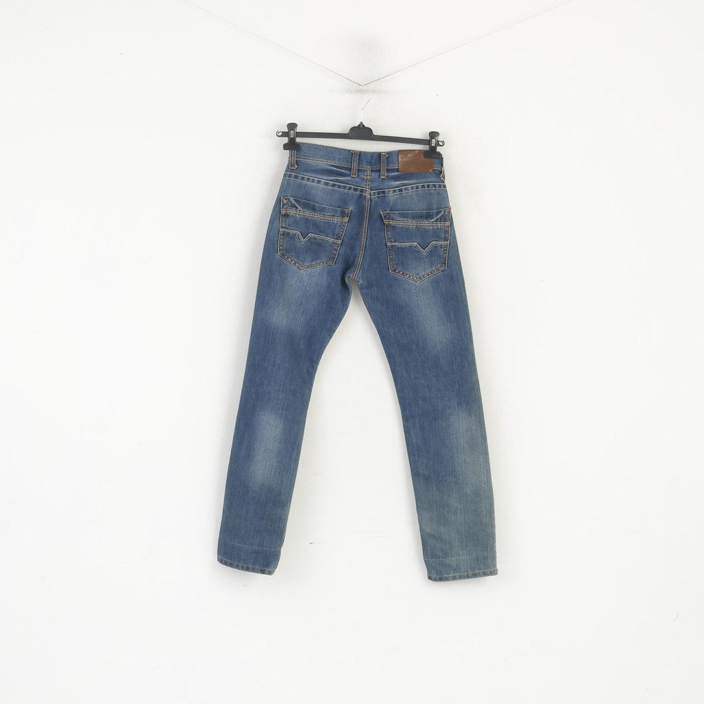 Diesel Industry Donna 27 Pantaloni Jeans Pantaloni dritti classici in cotone denim blu scuro