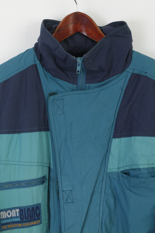 Born To Ski Combinaison de ski pour homme 52 L One Piece Vert vintage années 80 Outdoor Division Snowsuit