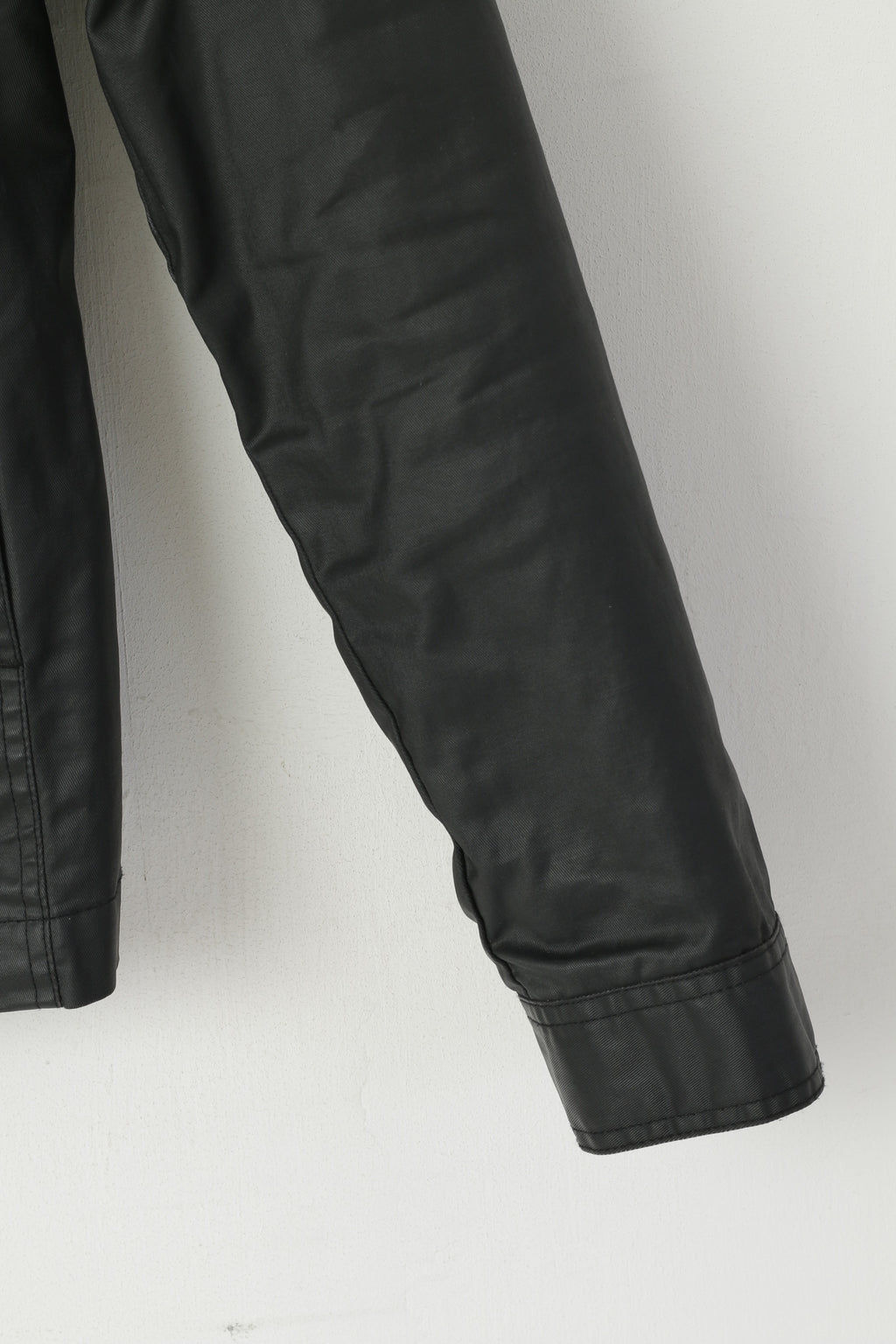 Volkswagen Women M Jacket Black Cotton Wax VW Golf Zip Up Remoable Lining Top