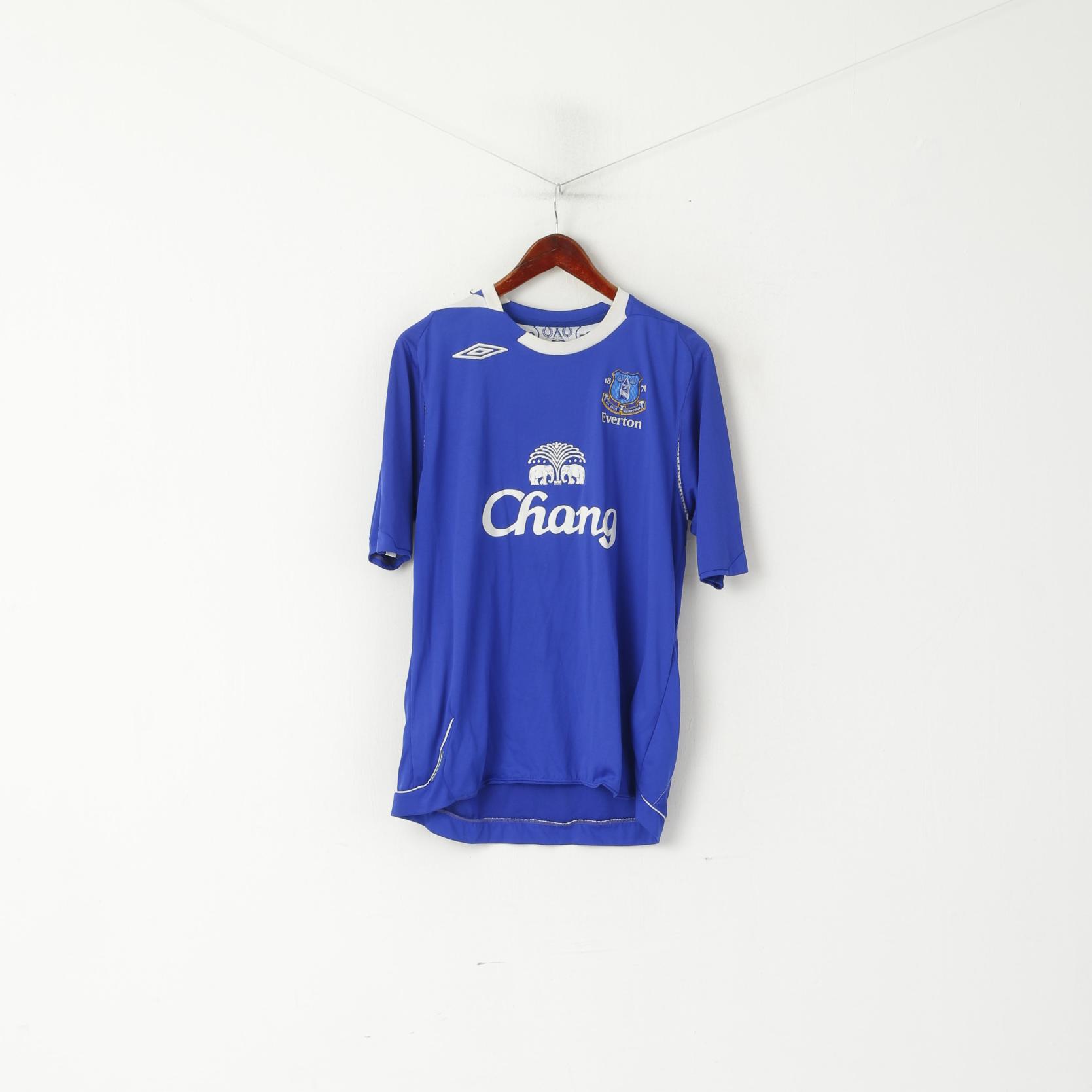 Umbro Men L Shirt Blue Everton Football Club Sportswear Jersey Nil Satis Top