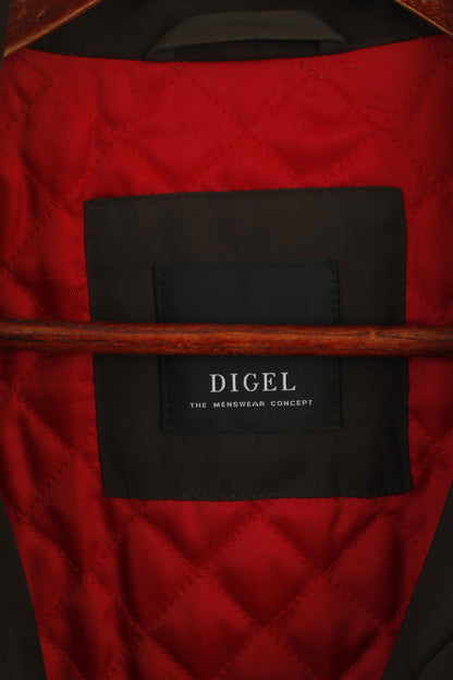 DIGEL Men 60 50 XXXL Jacket Brown Quilted Classic Menswear Concept Outdoor Top
