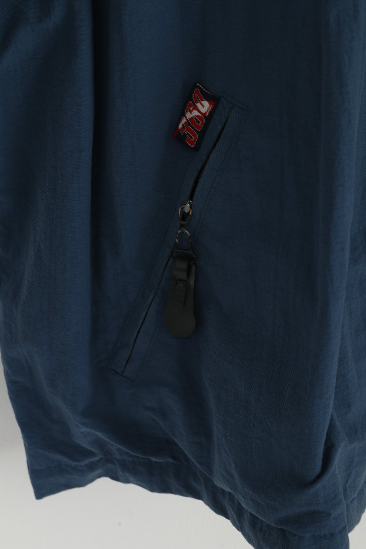 Giacca Puma da uomo L in nylon blu Perform 360 Top casual vintage con cerniera intera