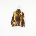 vintage Femmes XL Bomber Jacket Brown Animal Print Panther Sport Full Zip Top