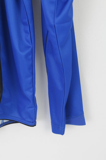 New Bukta Men XL Long Sleeved Shirt Blue Striped Sportswear Football Jersey Top