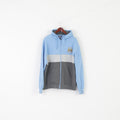 Manchester City Men XXL Sweatshirt Blue Cotton Full Zipper Hood MCFC Top
