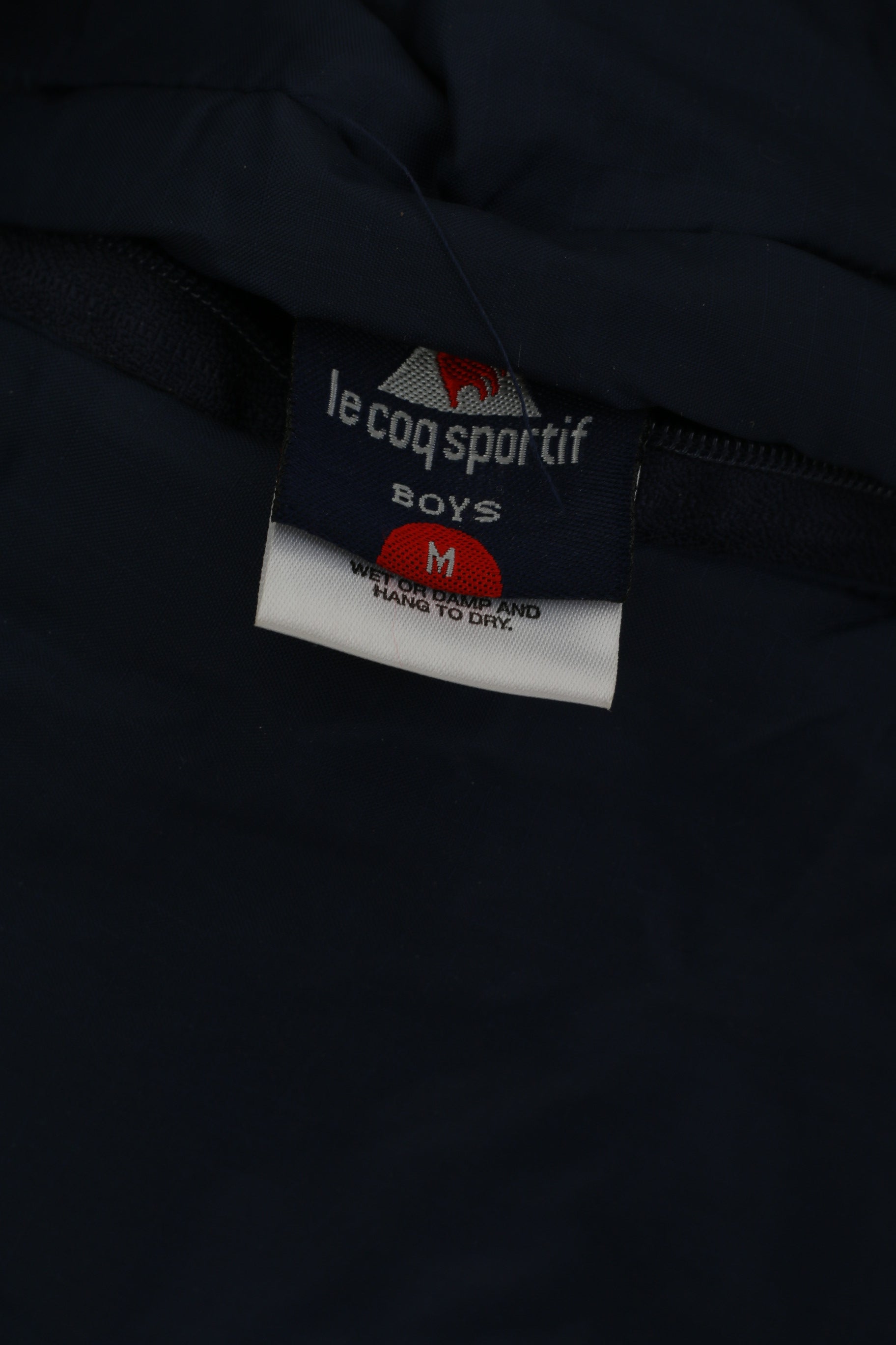 Le Coq Sportif Veste pull pour garçon M 10 ans Bleu marine Double face en polaire avec col zippé