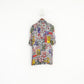 Lima Women 44 XL Casual Shirt Multicolour Abstract Vintage Transparent Short Sleeve Top