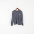 Reebok Women 14 M Sweatshirt Gray Hooded Vintage Sportswear Active Top