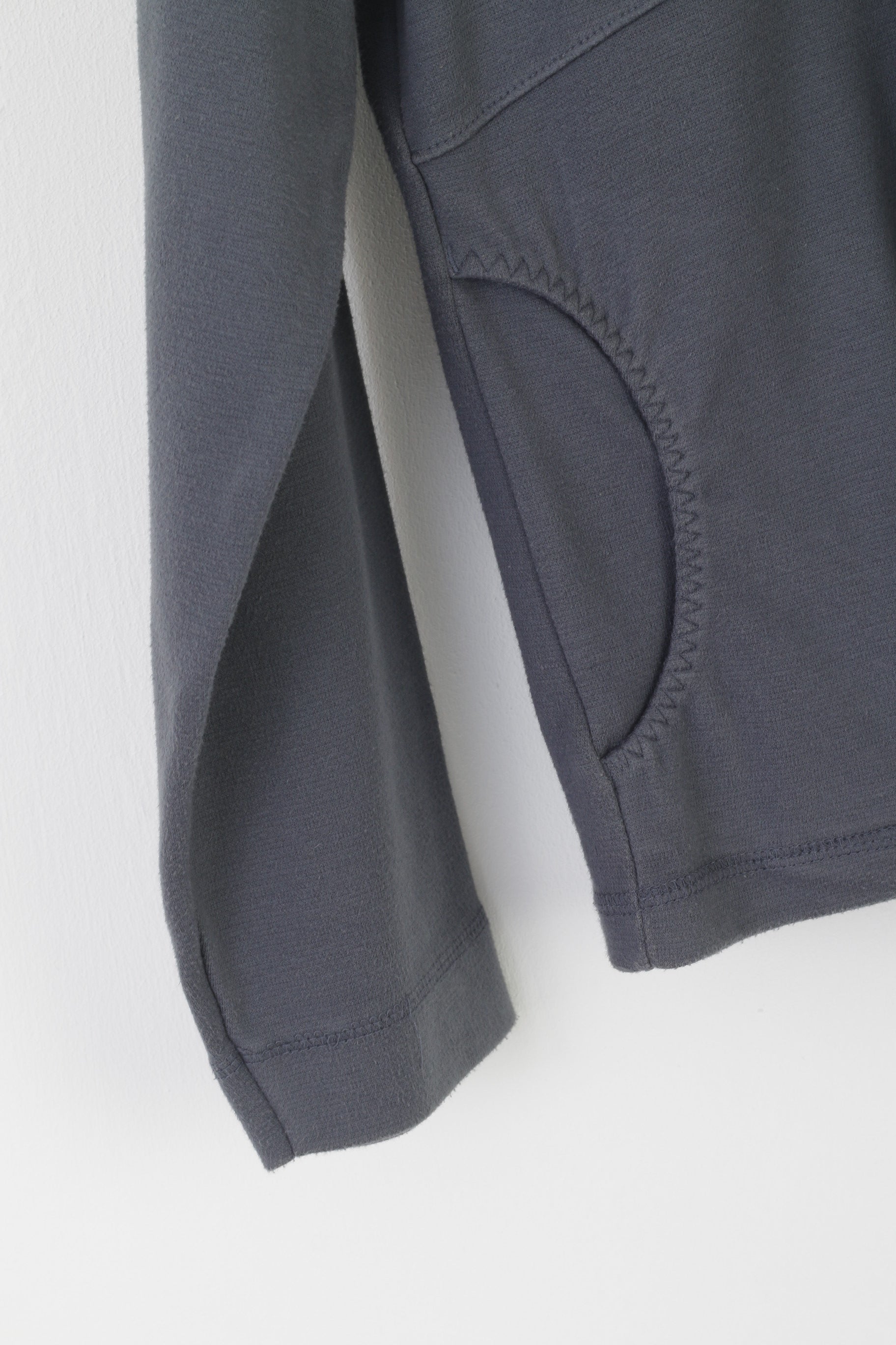 Reebok Women 14 M Sweatshirt Gray Hooded Vintage Sportswear Active Top