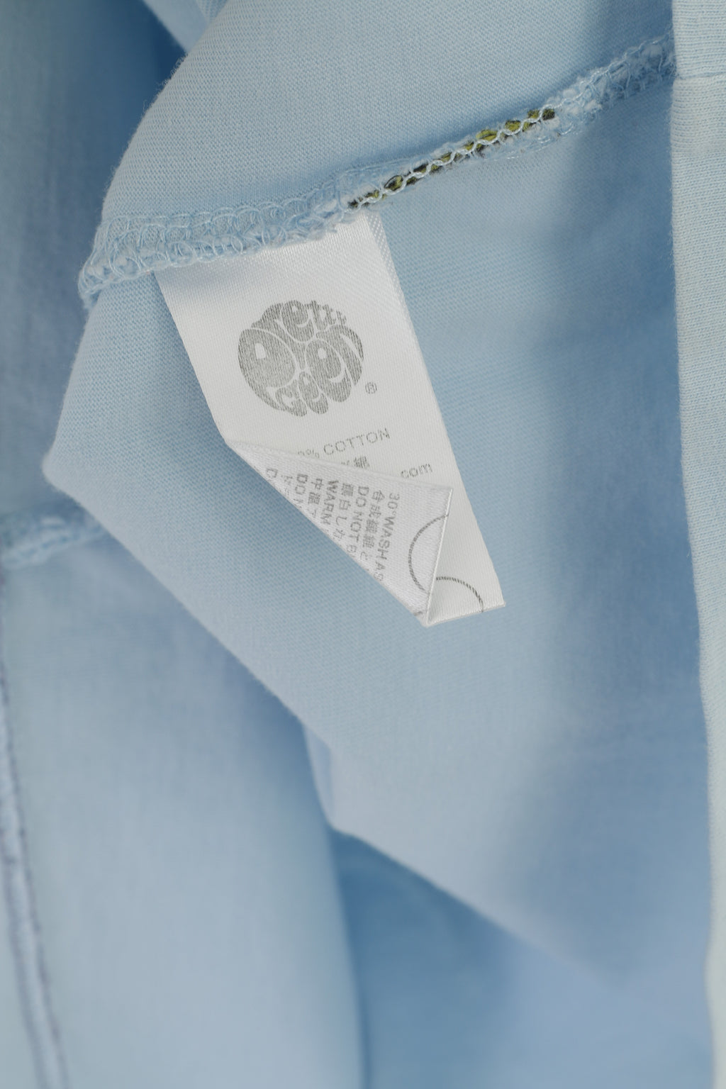 Pretty Green Chemise Homme S (XS) Bleu Coton Manches 2/3 Coupe Slim Haut Classique