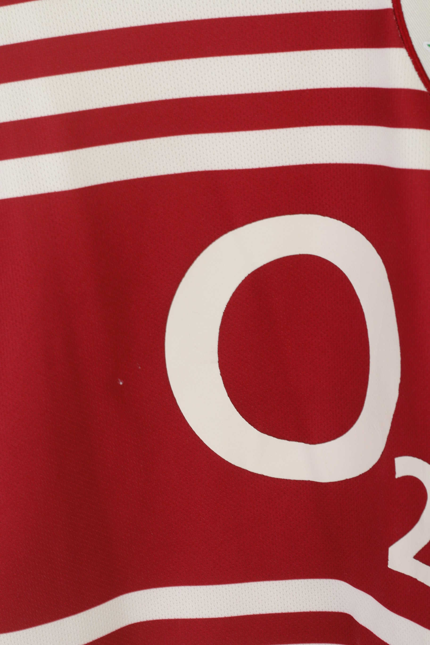 Canterbury Angleterre Garçons 12 Âge Chemise Maroon National Rugby Union Team O2 Jersey Top