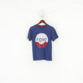 Pierre Cardin Paris Chemise XS pour homme en coton bleu avec grand logo et col rond