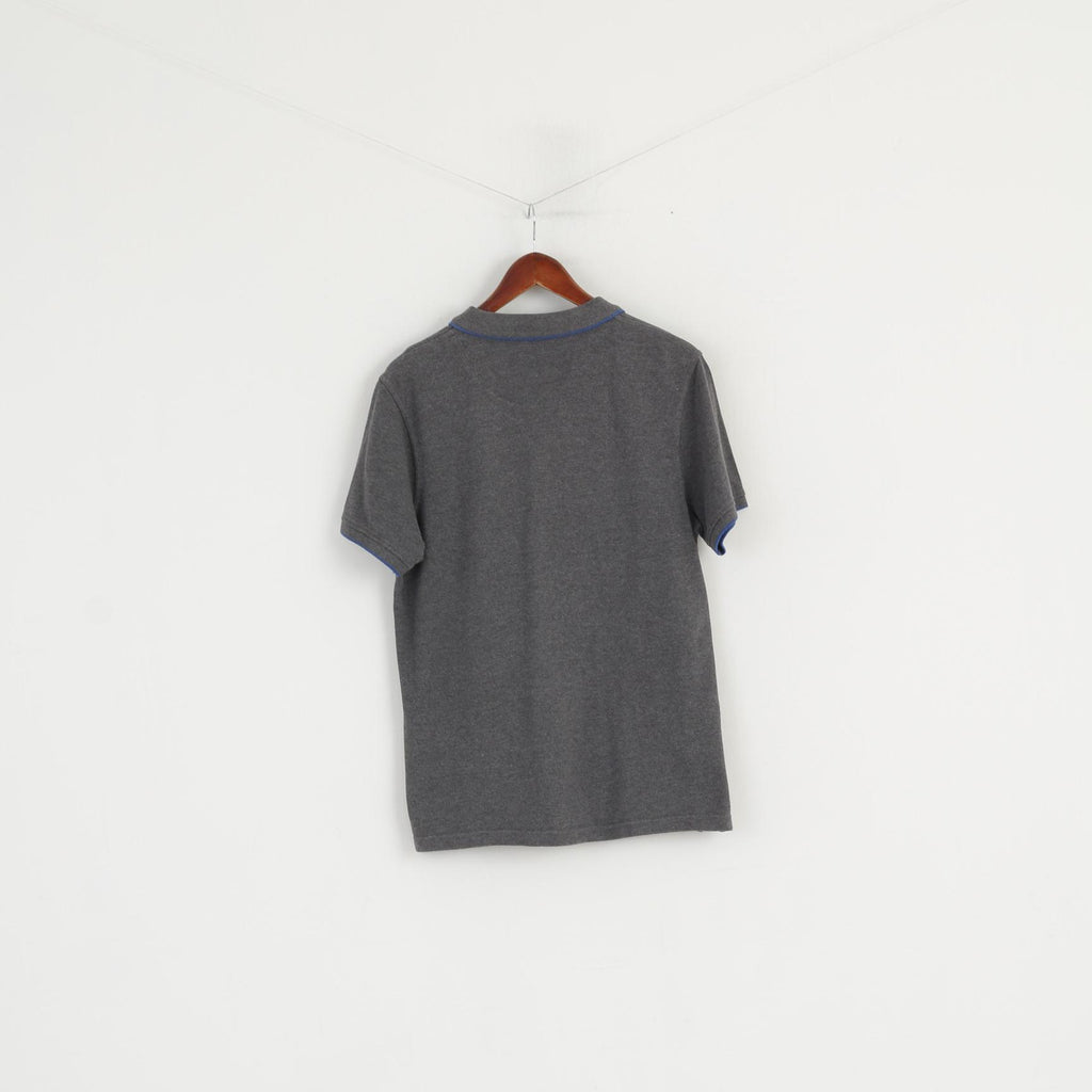 Pierre Cardin Homme M Polo Gris Coton Boutons Détaillés Haut Classique