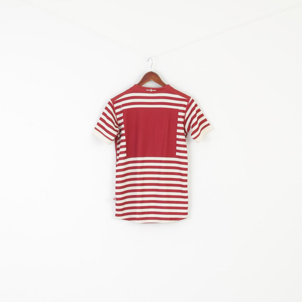 Canterbury England Boys 12 Age Shirt Maroon National Rugby Union Team O2 Jersey Top