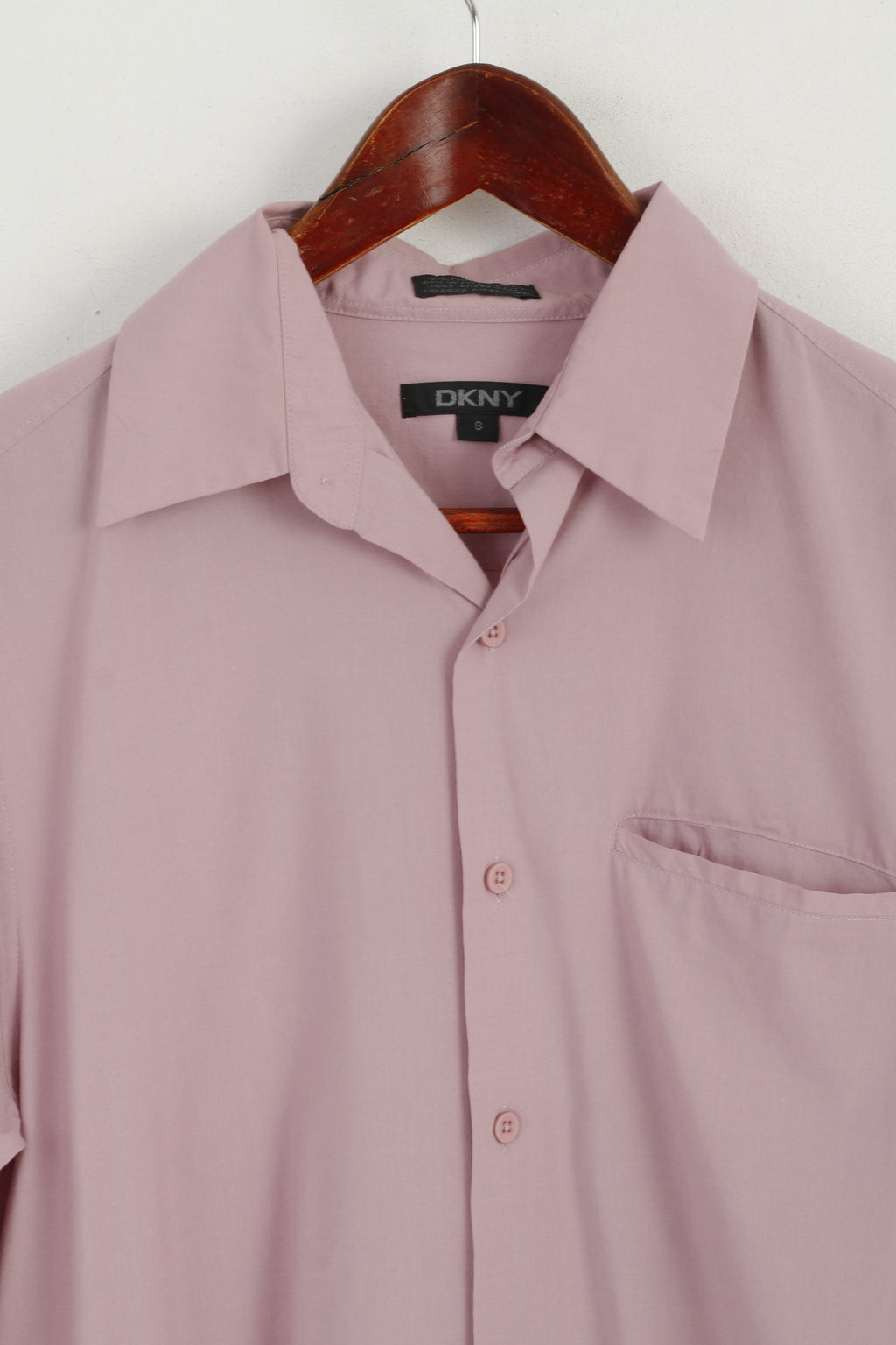 DKNY Chemise décontractée pour hommes Lila Coton Viscose Mélange Doux Haut à manches longues