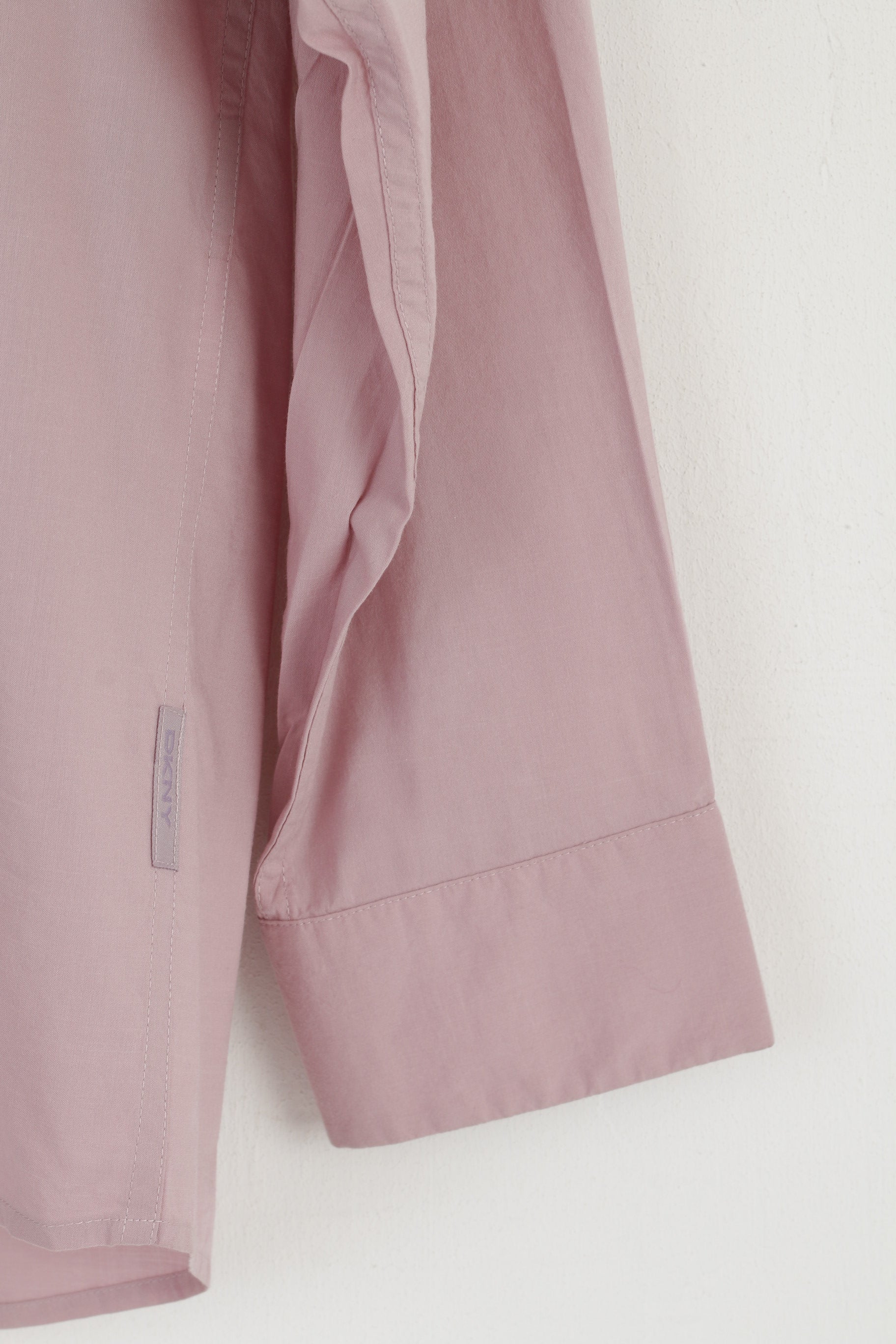 DKNY Chemise décontractée pour hommes Lila Coton Viscose Mélange Doux Haut à manches longues