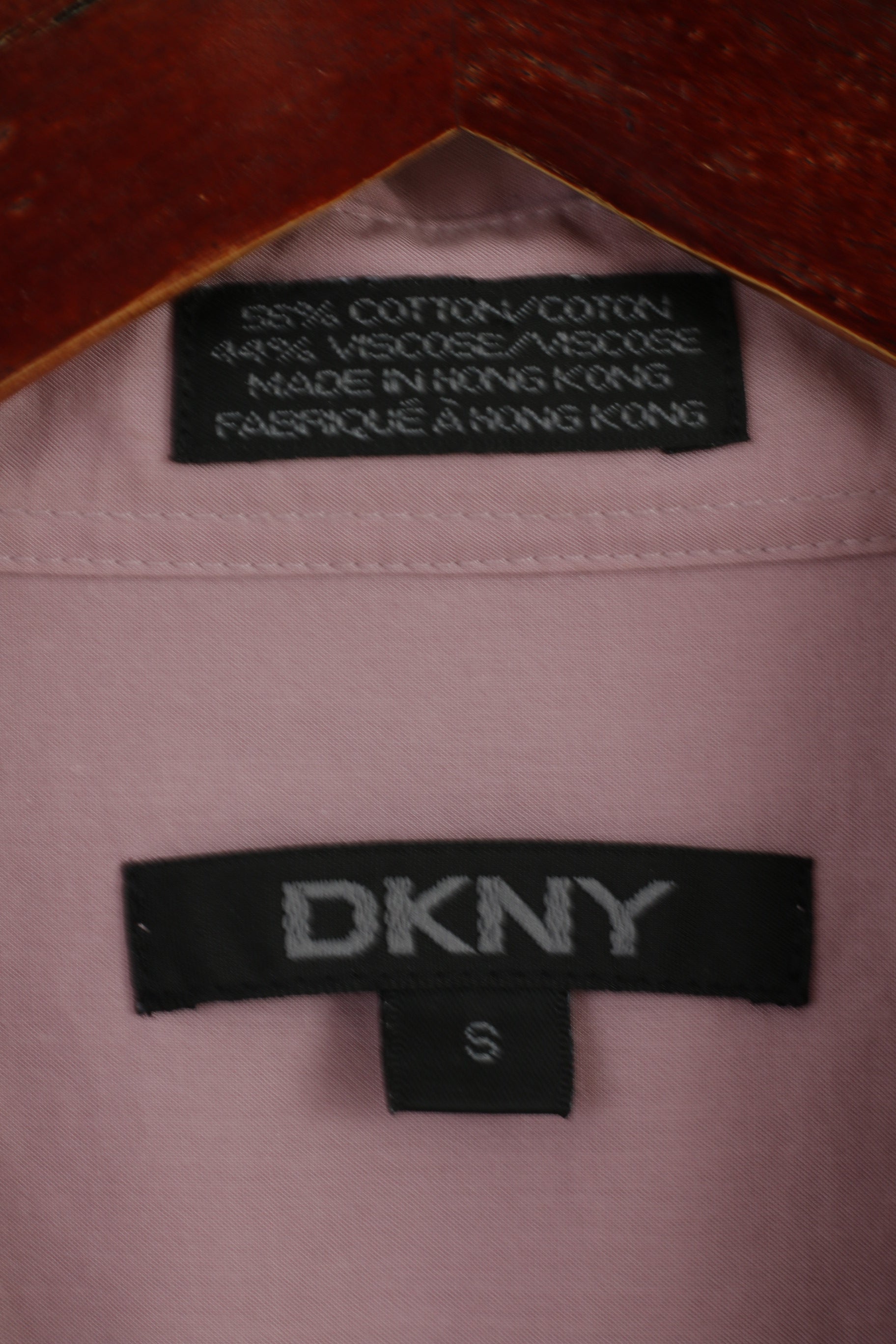 DKNY Chemise décontractée pour hommes Lila Coton Viscose Mélange Doux Haut à manches longues