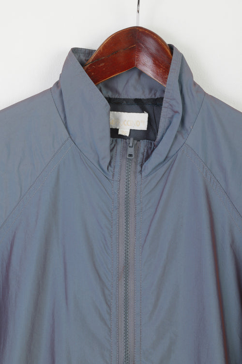 Cappuccino Femme 36 S Veste Bleu Rose Brillant Hue Zip Up Haut Léger