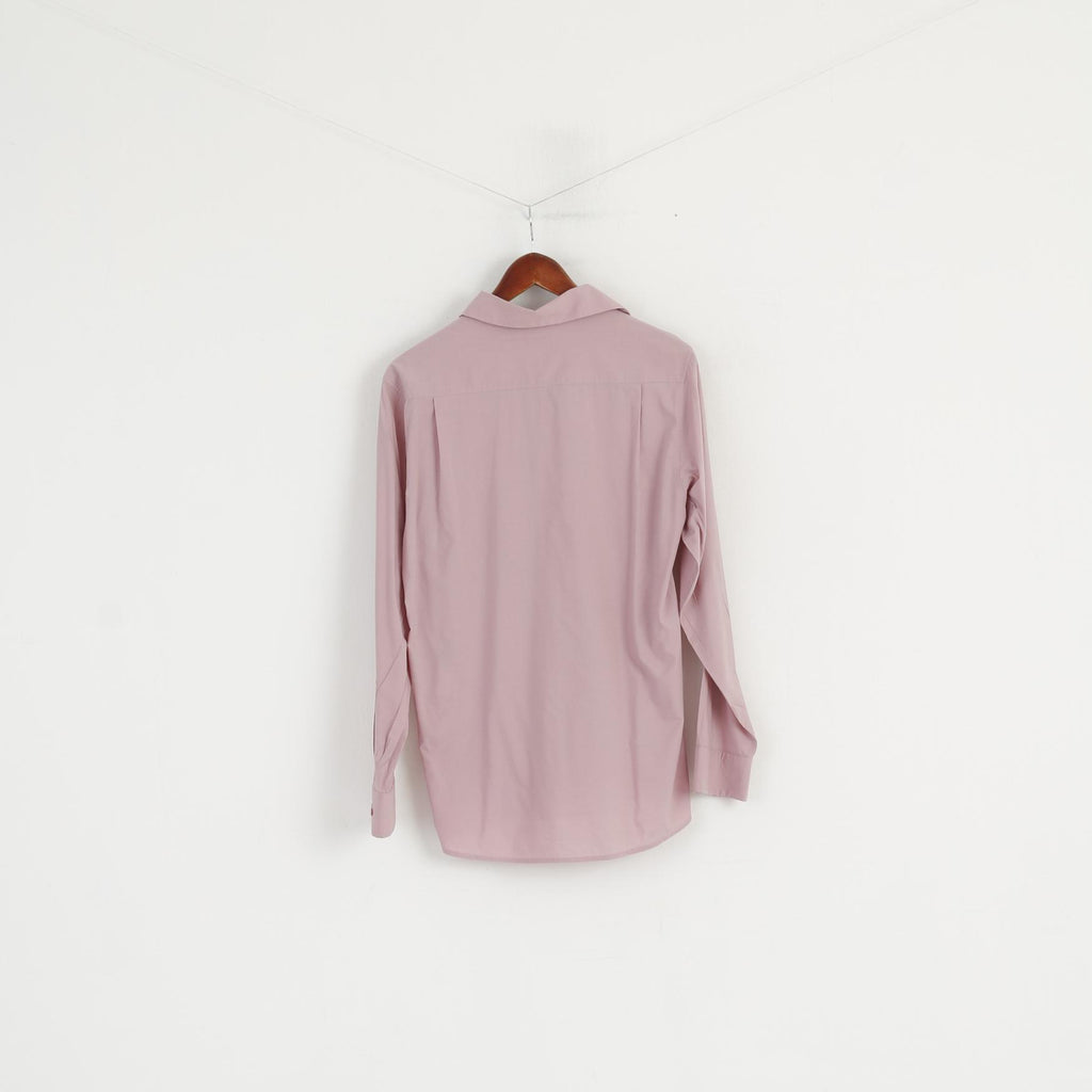 DKNY Chemise décontractée pour hommes Lila Coton Viscose Mélange Doux Haut à manches longues