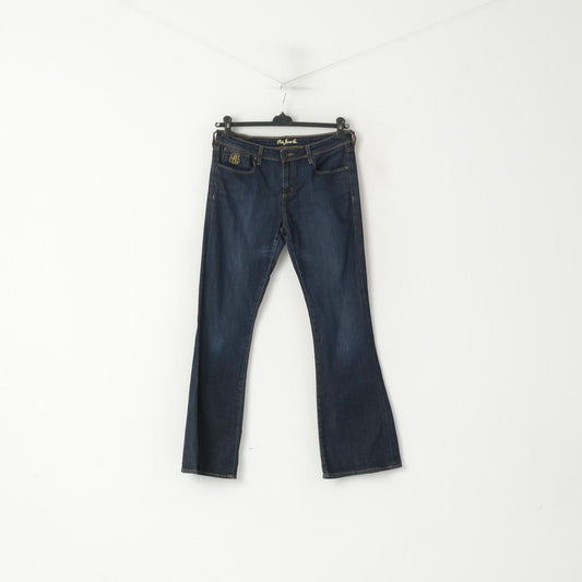 Polo Jeans Ralph Lauren Pantalon femme 30 / 32 Pantalon en denim bleu marine Pantalon bootcut en coton