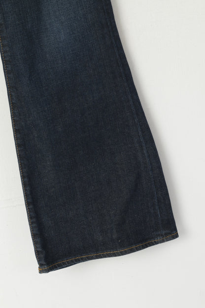 Polo Jeans Ralph Lauren Donna 30/32 Pantaloni Jeans denim blu scuro Pantaloni bootcut in cotone