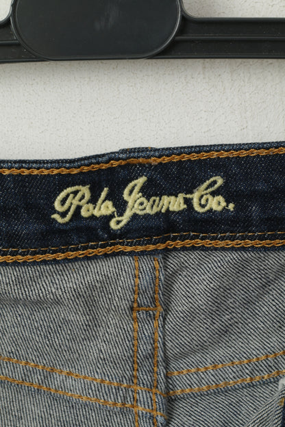 Polo Jeans Ralph Lauren Donna 30/32 Pantaloni Jeans denim blu scuro Pantaloni bootcut in cotone