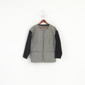 Chiemsee Femmes XL Veste Gris Vintage Oversize Full Zipper Blazer