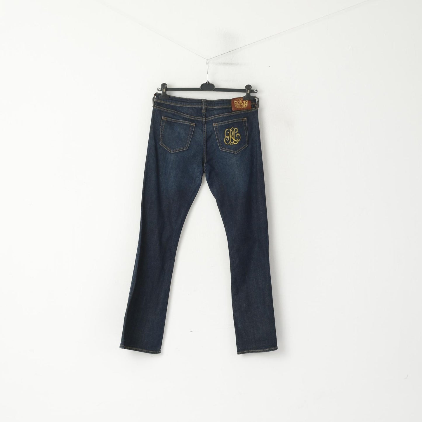 Polo Jeans Ralph Lauren Women 30 / 32 Trousers Navy Denim Jeans Cotton Bootcut Pants