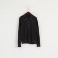 G-STAR RAW Men XL Sweatshirt Navy Cotton CL Philley Turtle Buttoned Neck Top