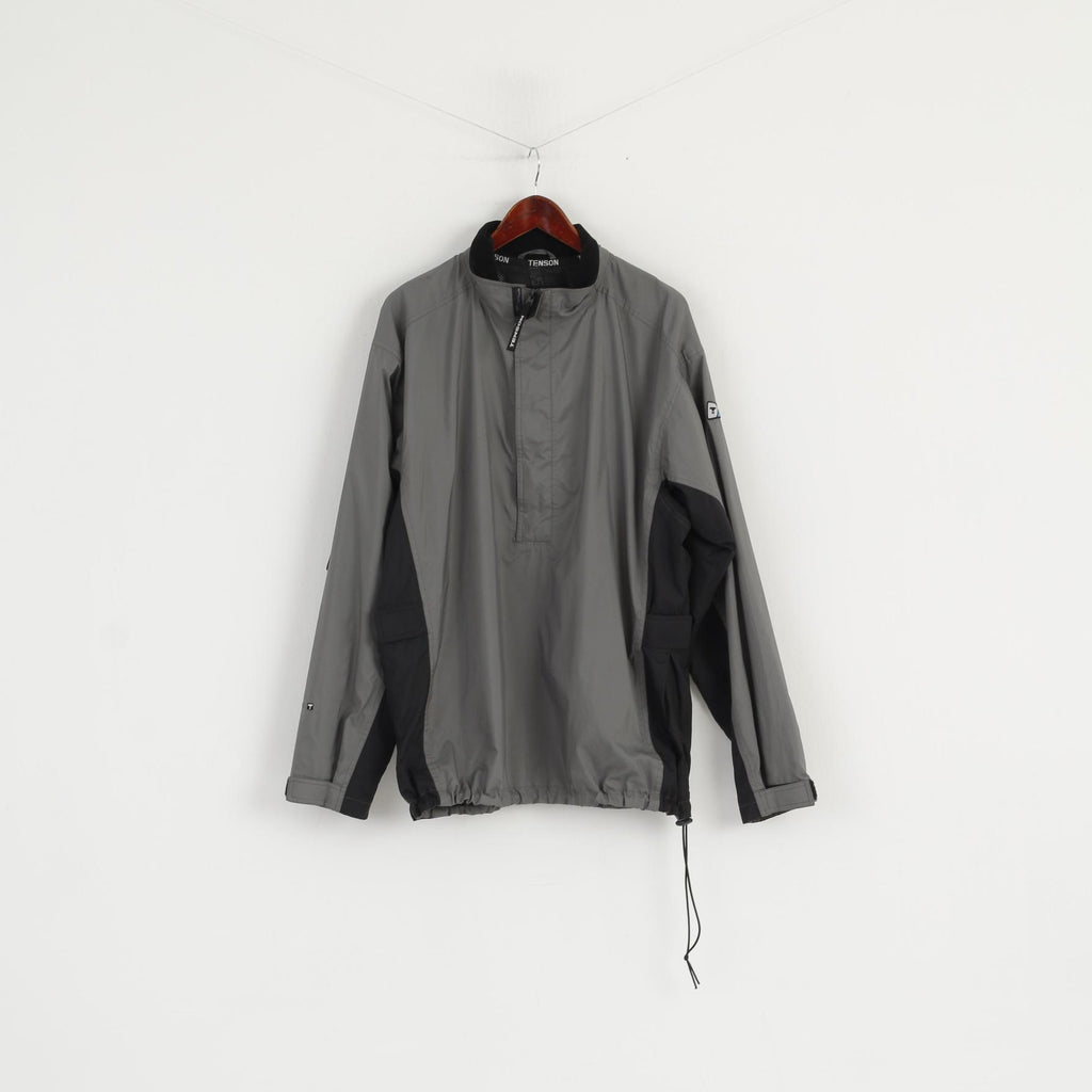 Tenson Veste XL pour homme Vert Pull coupe-vent technique extérieur léger