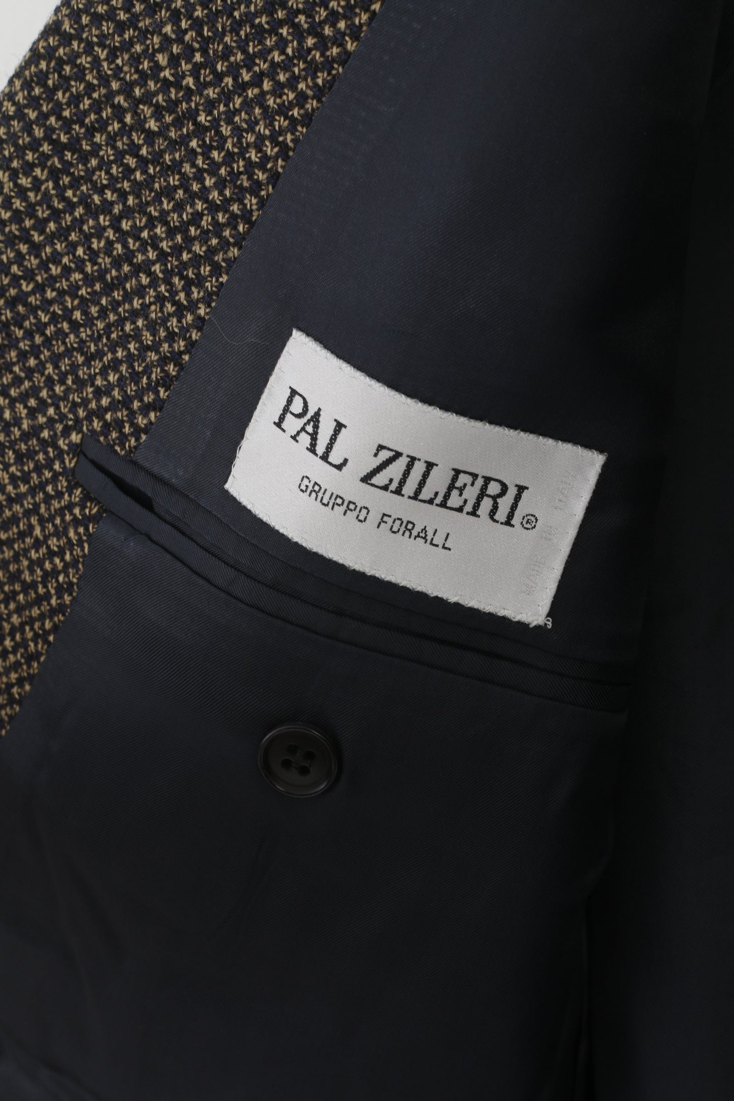 Pal Zileri Uomo 48 38 Blazer Marrone Lana Giacca Vintage Monopetto Made in Italy